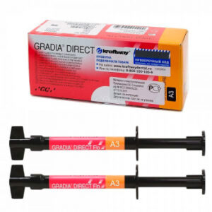 Gradia Direct Flo жидкотекучий композит, цвет A3, шприц, 2 x 1,5 г