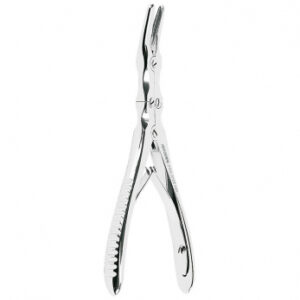 Asa Dental 0103-70 щипцы для снятия альвеолярного гребня, изогнутые, 15,5 см, стандартная ручка