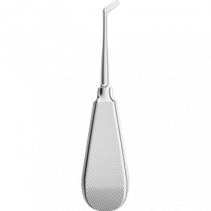 Asa Dental 0231-2 элеватор изогнутый от себя, флажок рифленный