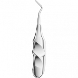 Asa Dental 0251-3 элеватор изогнутый к себе, с анатомической ручкой, 2,5 мм