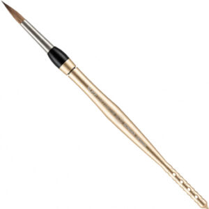 MPF Optimum Men Spring Ceramic Brush кисть с рукояткой цвета Champagne (шампань), натуральный ворс Kolinsky, размер 6, 1 шт.