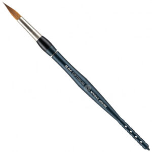 MPF Optimum Men Spring Ceramic Brush кисть с рукояткой цвета Midnight Blue (темно-синий), натуральный ворс Kolinsky, размер 8, 1 шт.