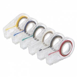 YDM Плёнка цветная для маркировки инструментов, ширина 3 мм, рулон 3 м, белая