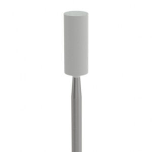 MPF White Pearl Small Barrel полир для керамики и диоксида циркония, форма цилиндр, рабочая часть 4,8 x 13 мм, 1 шт.