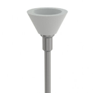 MPF White Pearl Inverted Cone полир для керамики и диоксида циркония, форма чашка, рабочая часть 12 x 6 мм, 1 шт.