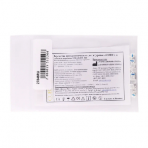 YDM COBY STR-U3R-022H брекеты из диоксида циркония, верхние, правые на 3 зуб, .022", с крючком, 10 шт.