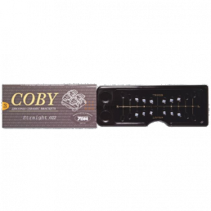 YDM COBY STR-022-3-3 брекеты из диоксида циркония, верхние, нижние, правые, левые на 1-3 зубы, .022", 12 шт.