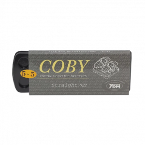 YDM COBY STR-022-5-5 брекеты из диоксида циркония, верхние, нижние, правые, левые на 1-5 зубы, .022", 20 шт.