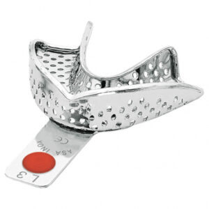 Asa Dental Perma-Lock ложка слепочная из нержавеющей стали нижняя, с перфорацией, с бортиком, размер S