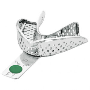 Asa Dental Perma-Lock ложка слепочная из нержавеющей стали нижняя, с перфорацией, с бортиком, размер L