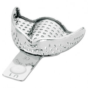 Asa Dental Perma-Lock ложка слепочная из нержавеющей стали верхняя, с перфорацией, с бортиком, размер XXS