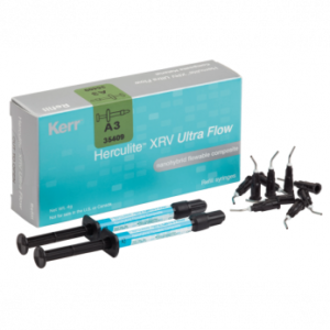 Herculite XRV Ultra Flow наногибридный текучий композит, цвет A2, 2 шприца х 2 г