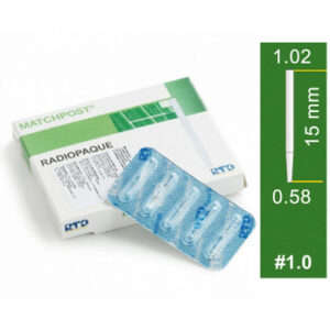 Matchpost стекловолоконные штифты №1.0 диаметр 1,02 мм, длина 15 мм, 10 шт.
