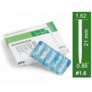 Matchpost стекловолоконные штифты №1.6 диаметр 1,62 мм, длина 21 мм, 10 шт.