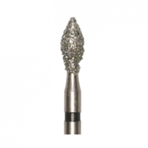 Jota 830P.FG.018 бор алмазный, форма пламя, диаметр 1,8 мм, 5 шт.