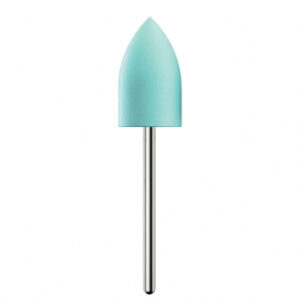 Kenda Acrylic Blue полир для акриловых зубных протезов, форма пулевидная, диапазон полировки 150-63 мкм, рабочая часть 12,5 x 22 мм, 6 шт.