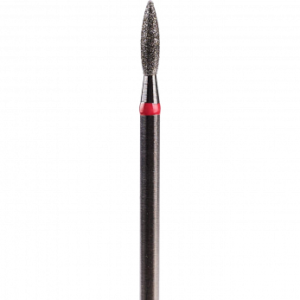 Бор алмазный, форма пламя закругленное, диаметр рабочей части 2,3 мм, 5 шт.