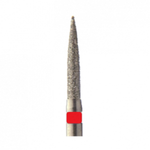Jota 862F.FG.010 бор алмазный, форма цилиндр заостренный, диаметр 1 мм, 5 шт.