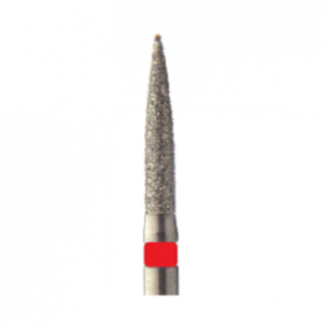 Jota 862F.FG.012 бор алмазный, форма цилиндр заостренный, диаметр 1,2 мм, 5 шт.