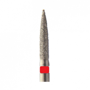 Jota 862F.FG.014 бор алмазный, форма цилиндр заостренный, диаметр 1,4 мм, 5 шт.