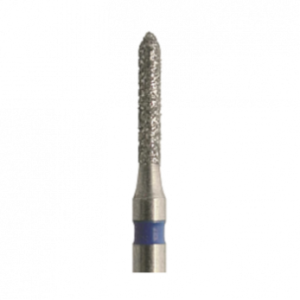 Jota 867.FG.009 бор алмазный, форма цилиндр заостренный, диаметр 0,9 мм, 5 шт.