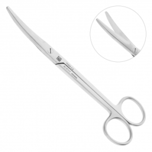 Nopa Instruments MAYO ножницы операционные, тупоконечные, изогнутые, 17 см
