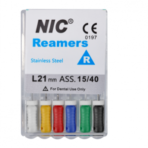 Reamers Nic Superline № 045 25 мм ручной каналорасширитель, 6 шт.