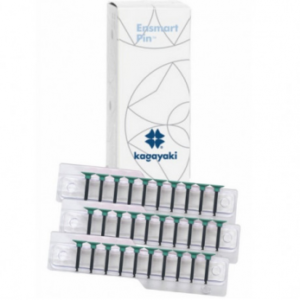 Kagayaki Ensmart Pin 70 полиры, форма диск, на пластиковой ножке, цвет зеленый, 30 шт.