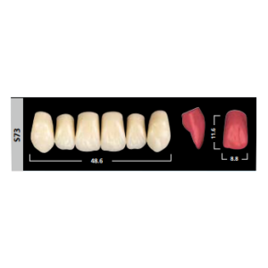Phonares II Anterior зубы композитные, фронтальные верхние, фасон US73, цвет B4, 6 шт.