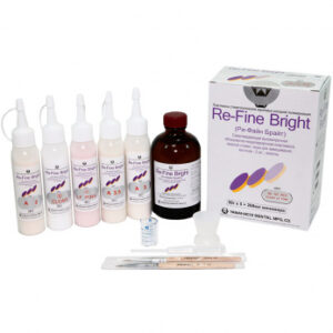 Re-Fine Bright пластмасса самотвердеющая быстрой полимеризации, SET 2, 5 x 50 г + 260 мл