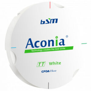 Aconia TT диск диоксида циркония, 95 x 22 мм, цвет белый