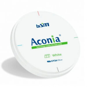 Aconia TT диск диоксида циркония, 98 x 10 мм, цвет белый
