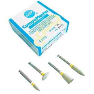 CompoMaster Assortment CA 0115, набор силиконовых полиров для обработки композитов, 4 шт.