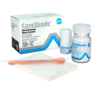 CoreShade GlasIonomer Base Cement цемент без добавления сплавов, порошок 25 г, жидкость 10 мл