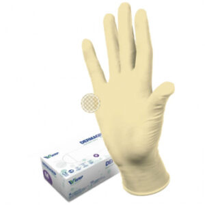 Dermagrip Classic перчатки медицинские латексные, цвет бежевый, размер L (8-9), 50 пар