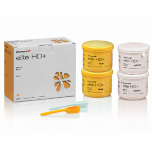 Elite HD+ Putty Soft Fast Set А-Силикон высокой вязкости, 2 баночки по 450 мл (база + катализатор) + 2 мерных ложечки