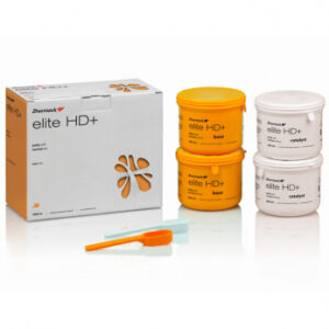 Elite HD+ Putty Soft Normal Set A-силикон высокой вязкости, 2 баночки по 450 мл (база + катализатор) + 2 мерных ложечки