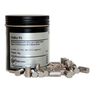 Gialloy PA Co-Cr сплав кобальт-хромовый, для бюгелей, 1 кг