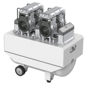 JW-032C New безмасляный стоматологический компрессор для 2 установок, с ресивером 65 л, 240 л/мин, без осушителя