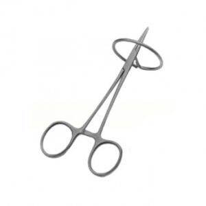 Корнцанг Ceramic Hemostatic Stand, c ободом, инструмент для работы с коронками, 1 шт.