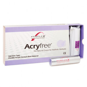 Perflex Acryfree Large термопластичный материал, цвет розовый, в гильзах 22 мм/117 мм, 6 шт.