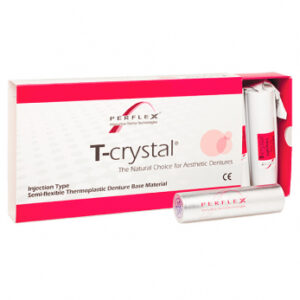 Perflex T-Crystal Extra Large термопластичный материал, цвет светло-розовый, в гильзах 25 мм/107 мм, 6 шт.