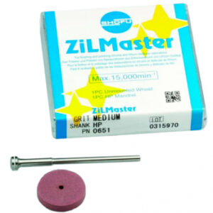 ZiLMaster HP Medium, силиконовый полир для средней обработки сплавов, форма диск, 1 шт.