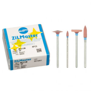 ZiLMaster HP Medium Assortment набор силиконовых полиров для средней обработки сплавов, 4 шт.