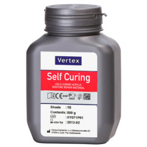 Vertex Self Curing (Вертекс Селф Кёрин) пластмасса, цвет №10 прозрачный розовый с прожилками, порошок, 500 г