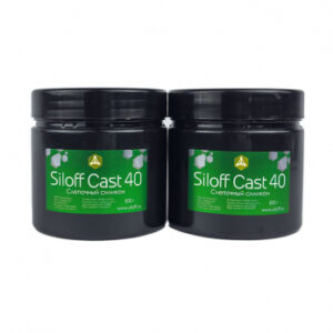 Siloff Cast A40H слепочный А силикон для снятия оттисков, цвет зеленый, база 0.5 кг + катализатор 0.5 кг