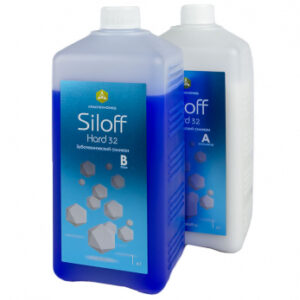 Siloff Hard 32 силикон для дублирования, цвет голубой, 1 кг + 1 кг