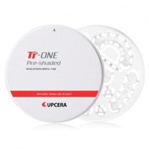 Upcera TT-One Pre-shaded циркониевые диски, 98 x 10 мм, цвет BL1 (OM1)