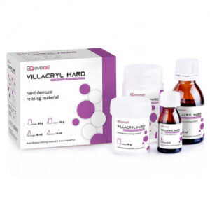 Villacryl Hard (Виллакрил Хард) пластмасса цвет Pink (розовый), порошок 60 г, жидкость 40 мл, протравка 10 мл, отвердитель 40 г