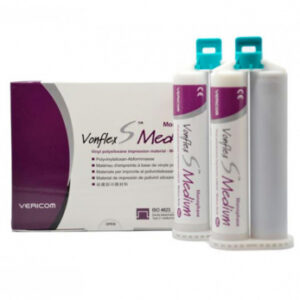 Vonflex S Medium Normal слепочная масса А-силиконовая, корригирующий материал, средней вязкости, 2 x 50 мл